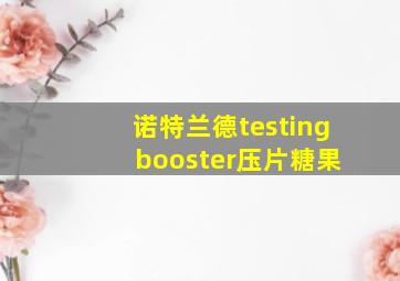 诺特兰德testing booster压片糖果